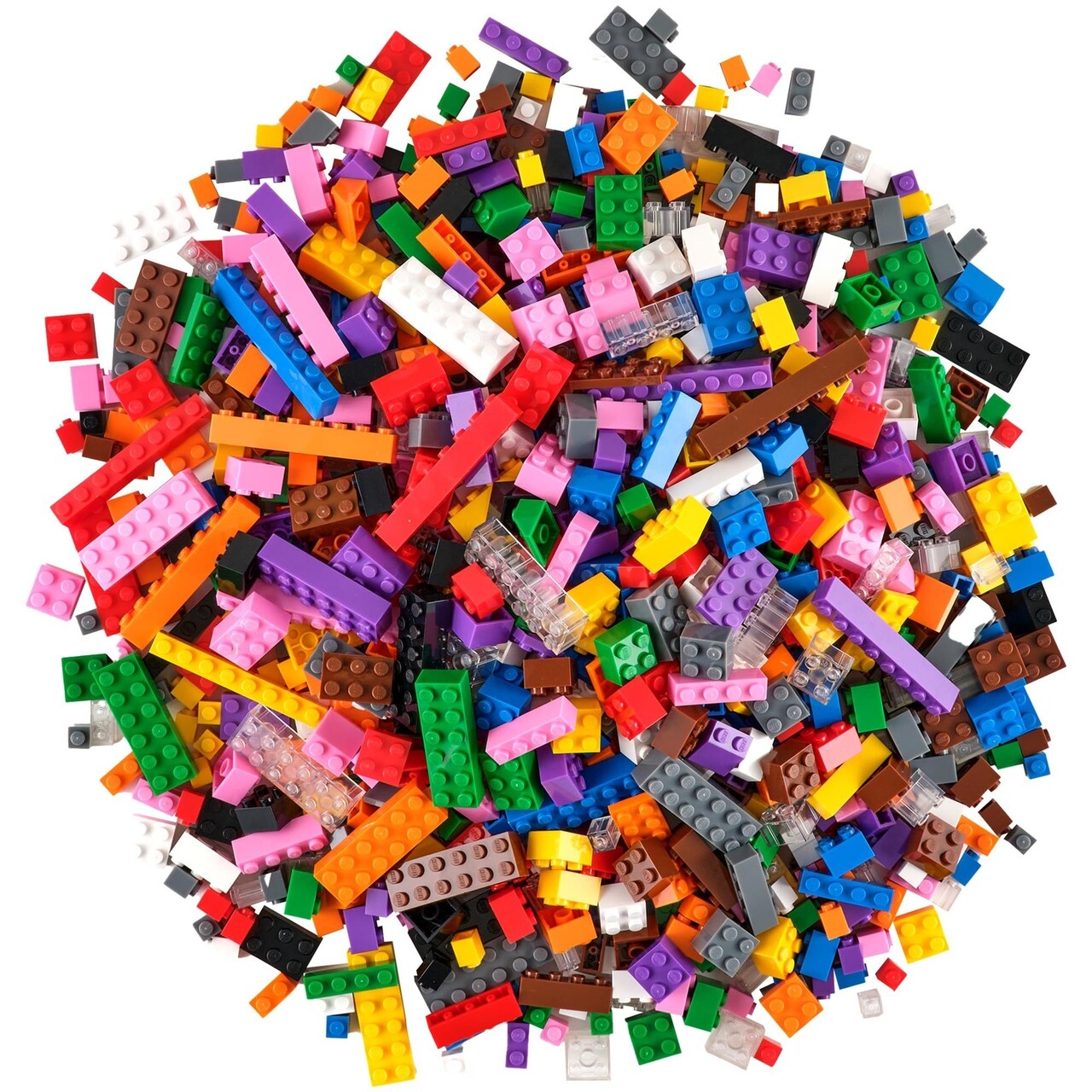 Strictly Briks Building Blocks Starter Kit - Brick Set Compatible with Major Brick Brands - Kid Toy Building Kit & Educational Bundle - Creative Block Set for Adults - 672 Pieces, Multi Color